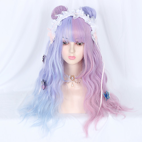 

No Blue Sweet Lolita Ōji Lolita (Boystyle) Lolita Lolita Wig 65 inch Cosplay Wigs Fashion Wig Halloween Wigs