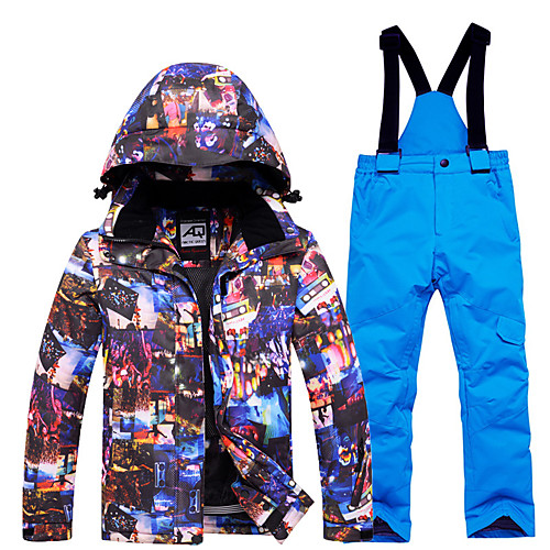 

Boys' Girls' Ski Jacket with Pants Skiing Snowboarding Winter Sports Waterproof Windproof Warm 100% Polyester Clothing Suit Ski Wear / Kids