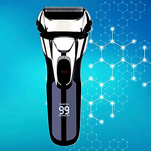 

electric razor, electric shavers for men, dry wet waterproof mens foil shaver, portable facial cordless shaver travel usb rechargeable with pop-up trimmer led display for shaving husband dad