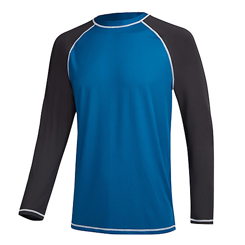

men's swim shirts rashguard sun shirt upf 50 uv sun protection outdoor long sleeve t-shirt swimwear