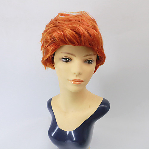 

Synthetic Wig Straight kinky Straight Pixie Cut Wig Short Orange Synthetic Hair 6 inch Women's Fashionable Design Easy to Carry Cool Light Brown