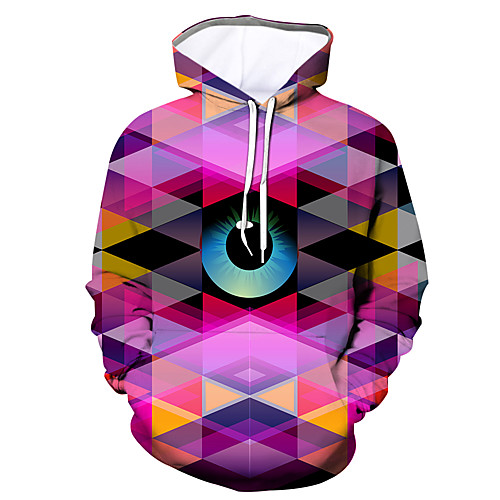 

Men's Pullover Hoodie Sweatshirt Graphic Hooded Daily Going out 3D Print Casual Hoodies Sweatshirts Long Sleeve Rainbow