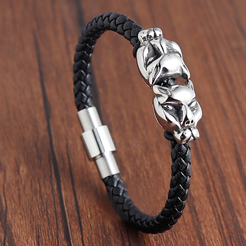 

Personalized Customized Bracelet Titanium Steel Daily 1pcs Black / Laser Engraving