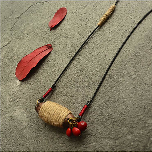 

Choker Necklace Beaded Necklace Chains Women's Resin Unique Design Romantic Trendy Boho Cute Cool Red 90 cm Necklace Jewelry for Street Gift Daily Promise Festival / Long Necklace / Charm Necklace