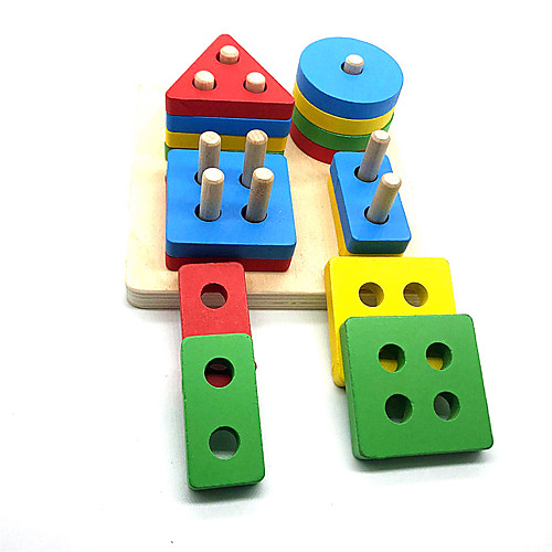 

Wooden Puzzle Wooden Blocks Geometric Pattern Wooden 1 pcs Child's Toy Gift