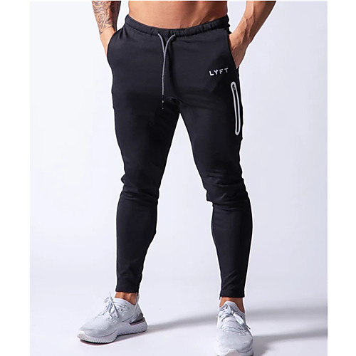 

Men's Sweatpants Joggers Athleisure Bottoms Drawstring Zipper Pocket Cotton Winter Fitness Gym Workout Running Training Quick Dry Moisture Wicking Soft Normal Sport Black Grey Navy Blue / Stretchy