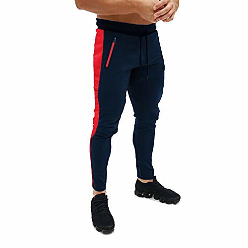 

mens pants,men stripe cargo pants pocket casual sport fitness work training pants trousers navy