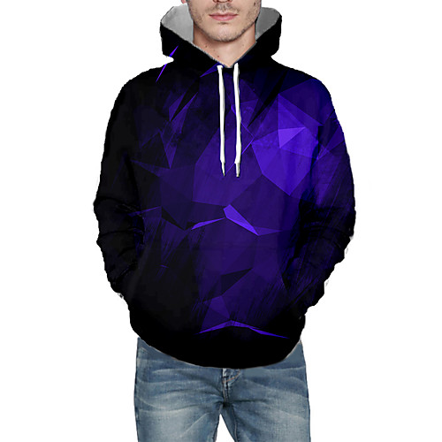 

Men's Daily Pullover Hoodie Sweatshirt Abstract Graphic Hooded Basic Hoodies Sweatshirts Long Sleeve Black