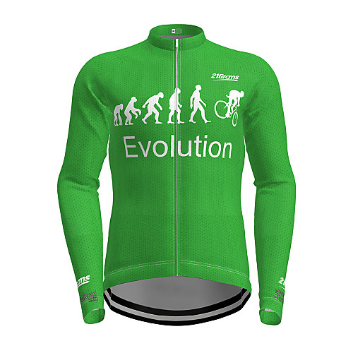 

21Grams Men's Long Sleeve Cycling Jersey Winter Black Red Blue Bike Jersey Top Mountain Bike MTB Road Bike Cycling Quick Dry Sports Clothing Apparel / Micro-elastic / Athleisure