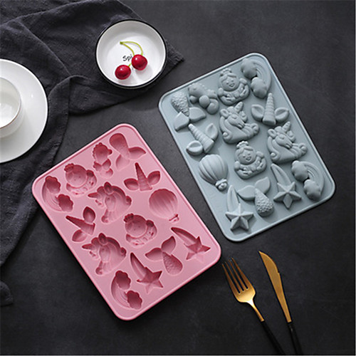 

1Pc Cake Mold Unicorn Mermaid Tail Fondant Silicone Mold