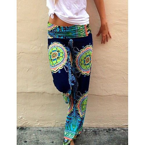 

Women's Basic Chinos Pants Print Green