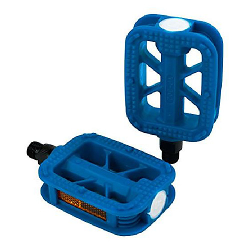 

bicycles urban fun resin bike pedals with reflectors, electric blue