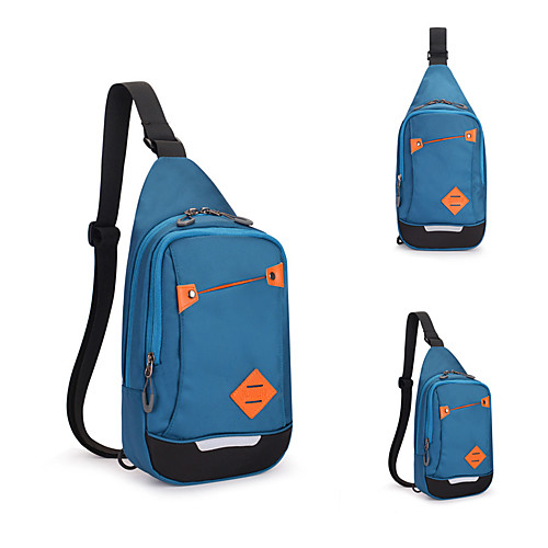 

5 L Hiking Sling Backpack Windproof Rain Waterproof Outdoor Hiking Running Nylon Purple Blue Grey