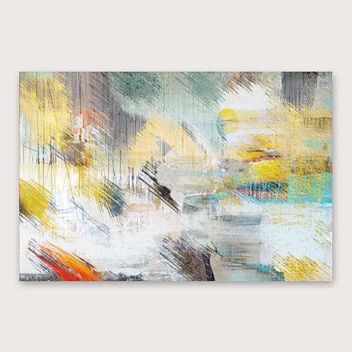 

Oil Painting Hand Painted Horizontal Abstract Modern Stretched Canvas