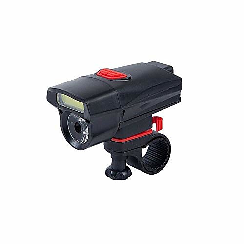 

bike light set bicycle light bike led cycling front light bike lights lamp torch waterproof night ride handlebar flashlight headlight (color : black, size : free)