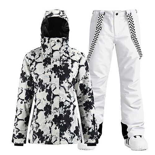 

Women's Ski Jacket with Pants Skiing Snowboarding Winter Sports Waterproof Windproof Warm 100% Polyester Clothing Suit Ski Wear