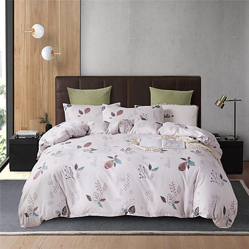 

Autumn Leaf Print Botanical 3 Pieces Bedding Set Duvet Cover Set Modern Comforter Cover Ultra Soft Hypoallergenic Microfiber and Easy Care(Include 1 Duvet Cover and 1 or2 Pillowcases)