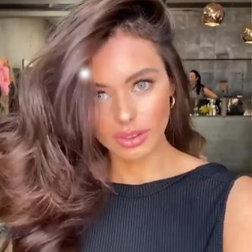 

Synthetic Wig Deep Wave Asymmetrical Wig Very Long Brown Synthetic Hair 26 inch Women's Classic Exquisite Fluffy Brown