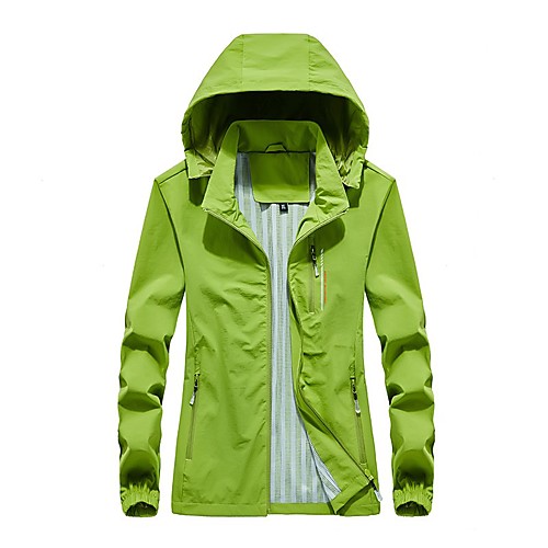 

Women's Windbreaker Hiking Jacket Outdoor Thermal Warm Waterproof Windproof Breathable Jacket Top Camping / Hiking Outdoor Violet Fuchsia Green Dark Blue