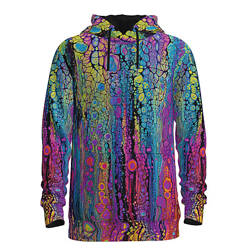 

Men's Pullover Hoodie Sweatshirt 3D Graphic Hooded Daily Basic Hoodies Sweatshirts Long Sleeve Purple