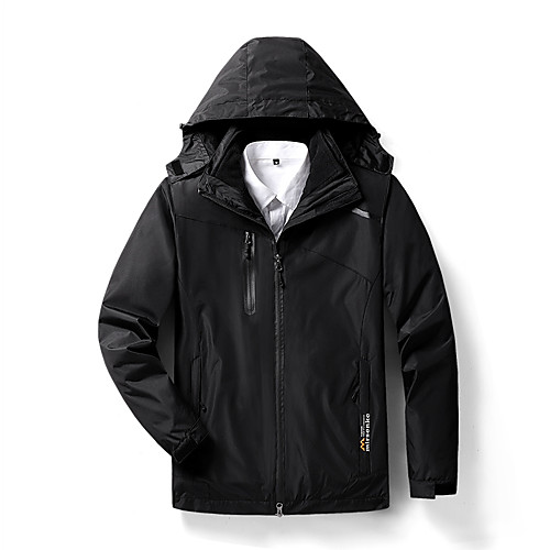 

Women's Hiking Jacket Winter Outdoor Thermal Warm Waterproof Windproof Breathable 3-in-1 Jacket Top Outdoor Black Red Fuchsia