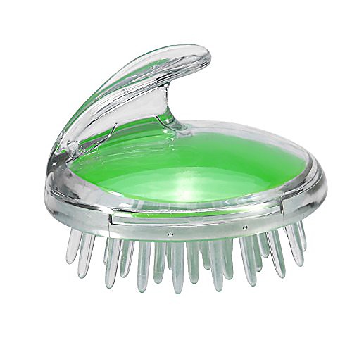 

hair massager, health care shampoo hair scalp massager shower brush hair washing massage comb beauty tool(green)