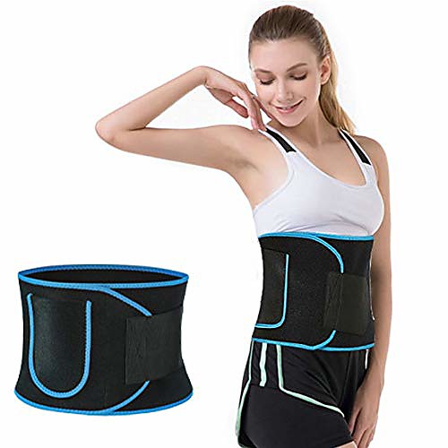 

waist trainer, premium neoprene weight loss waist trimmer, phone pocket sauna sweat belt sport girdle body shaper