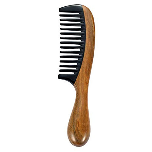 

wooden wide tooth hair comb for curly hair black buffalo horn comb