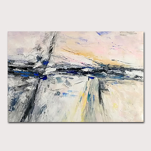

Oil Painting Hand Painted - Abstract Abstract Landscape Modern Rolled Canvas (No Frame)