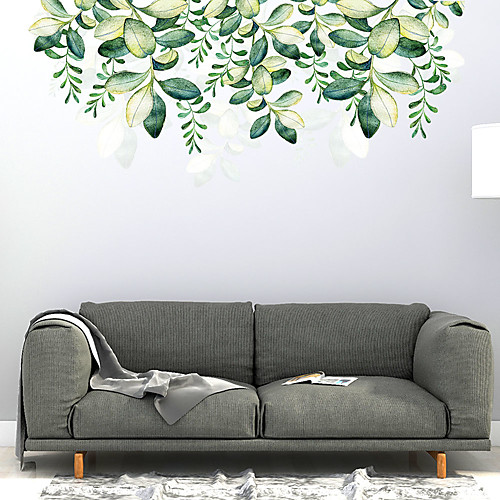 

WallDecals Decor Vinyl DIY Green Tree Leaves Wall Stickers Removable Waterproof Wallpaper Decals Art Easy Peel & Stick for Kids Room Living Room Bedroom 30904CM