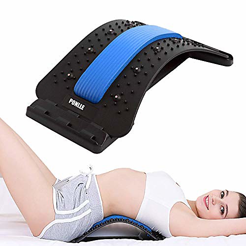 

lower back stretcher with magnetic acupressure points multi-level lumbar stretching devicelumbar for pain relief chronic herniated disc sciatica scoliosis spinal back stretcher for relieve back pain