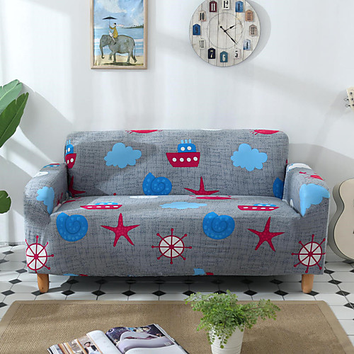 

Stretch Slipcover Sofa Cover Couch Cover Cute Printed Sofa Cover Stretch Couch Cover Sofa Slipcovers for 1~4 Cushion Couch with One Free Pillow Case