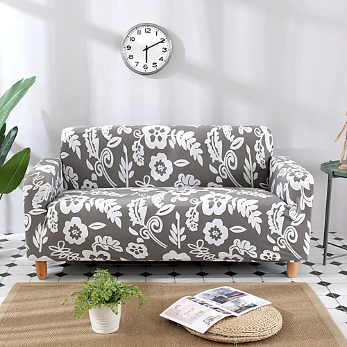 

Stretch Slipcover Sofa Cover Couch Cover Floral Printed Sofa Cover Stretch Couch Cover Sofa Slipcovers for 1~4 Cushion Couch with One Free Pillow Case