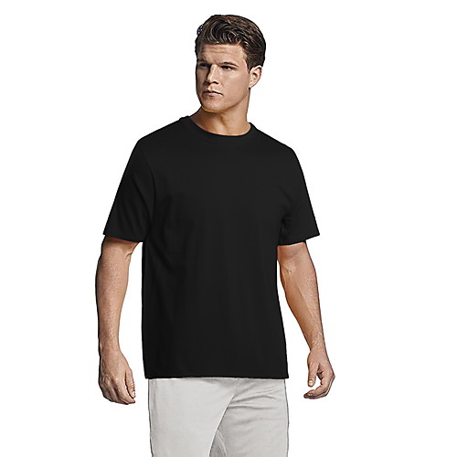 

mens 4 pack cool quick dry active basic crew t-shirt, white, x-large