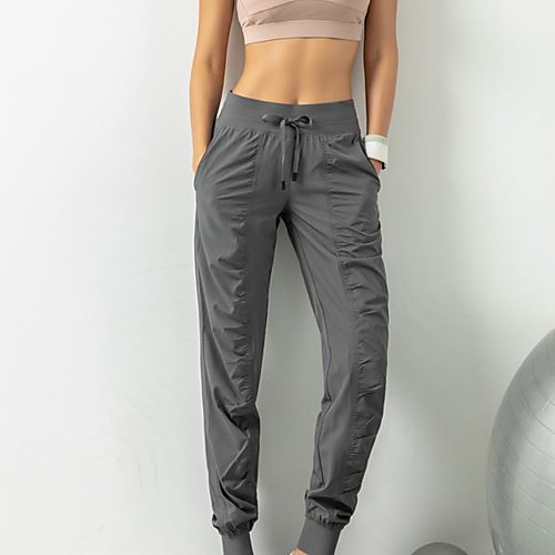 

Women's Sporty Breathable Sports Daily Sweatpants Pants Solid Colored Ankle-Length Black Blushing Pink Gray