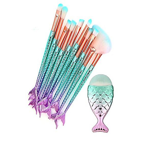 

makeup brushes 3d mermaid makeup brush cosmetic brushes eyeshadow eyeliner blush makeup brush sets