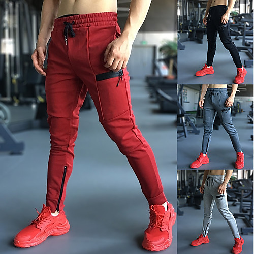 

Men's Joggers Jogger Pants Track Pants Street Sweatpants Athleisure Wear Bottoms Drawstring Spandex Cotton Winter Fitness Gym Workout Running Jogging 4 Way Stretch Soft Power Flex Sport Solid Colored