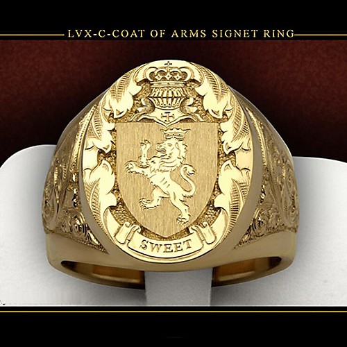 

Ring Classic Gold Copper Gold Plated Lion Fashion 1pc 9 10 11 12