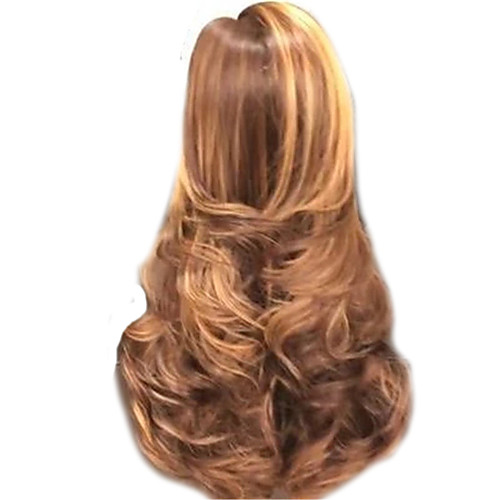 

Synthetic Wig Curly Loose Curl Pixie Cut Wig Long Light Brown Synthetic Hair 26 inch Women's Fashionable Design Party Comfortable Light Brown