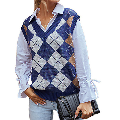 

Women's Sweatshirt Pullover Patchwork V Neck Color Block Sport Athleisure Sweatshirt Top Long Sleeve Warm Soft Oversized Comfortable Everyday Use Casual Daily / Winter