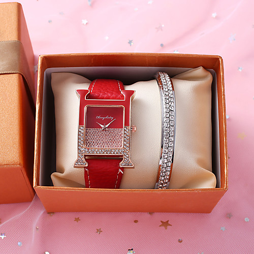 

Women's Quartz Watches Analog Quartz Modern Style Stylish Fashion Chronograph Creative Casual Watch / PU Leather