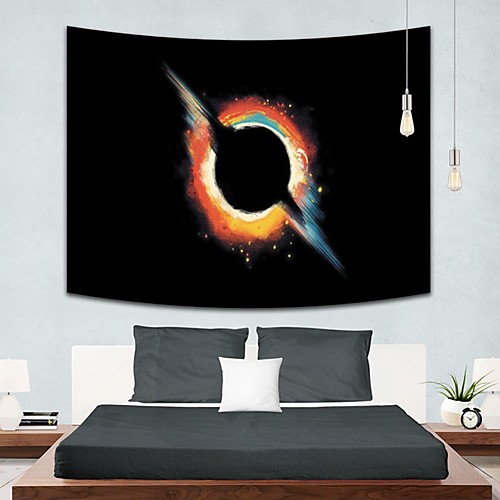 

Wall Tapestry Art Decor Blanket Curtain Picnic Tablecloth Hanging Home Bedroom Living Room Dorm Decoration Polyester Black Hole