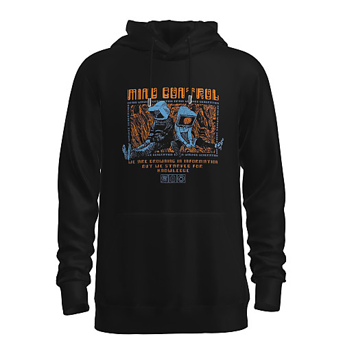 

Men's Pullover Hoodie Sweatshirt Graphic 3D Astronaut Daily 3D Print Basic Hoodies Sweatshirts Black