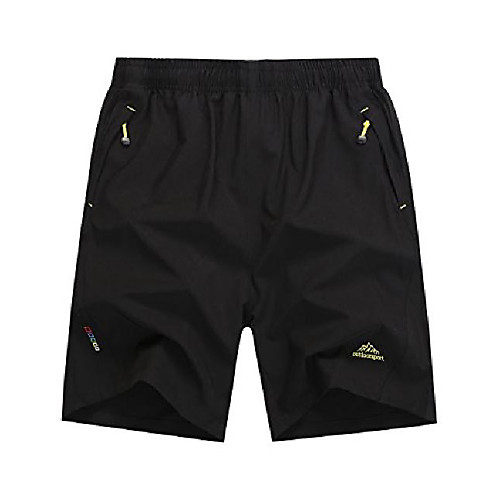 

outdoor mens quick dry shorts hiking & camping shorts(black,small)