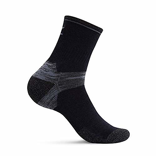 

hiking crew socks for women men (1 pair) (navy, large (us shoe men 9.5-11.5/ women 11-13))