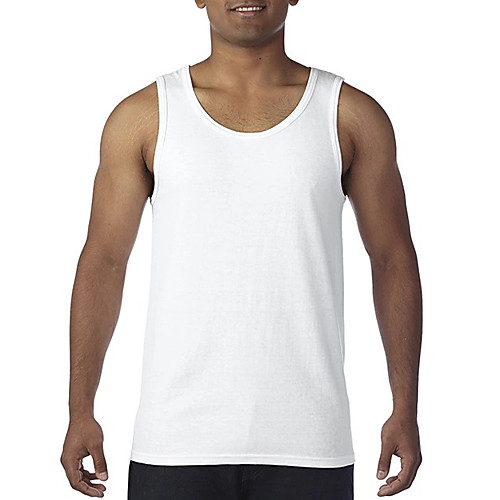 

Men's T shirt Solid Color Sleeveless Sports Outdoor Tops White 30N Navy Blue 32C Sport gray 295H