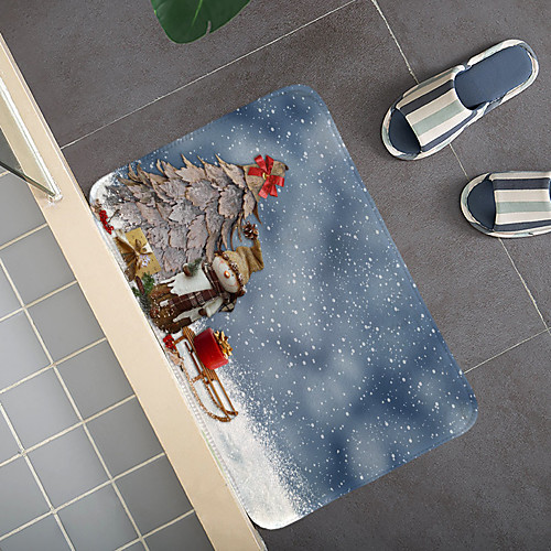 

Christmas Door Mat Pattern Rug Door Mat Hallway Carpets Area Rugs for Bedroom Living Room Carpet Kitchen Bathroom Anti-Slip Floor Mats