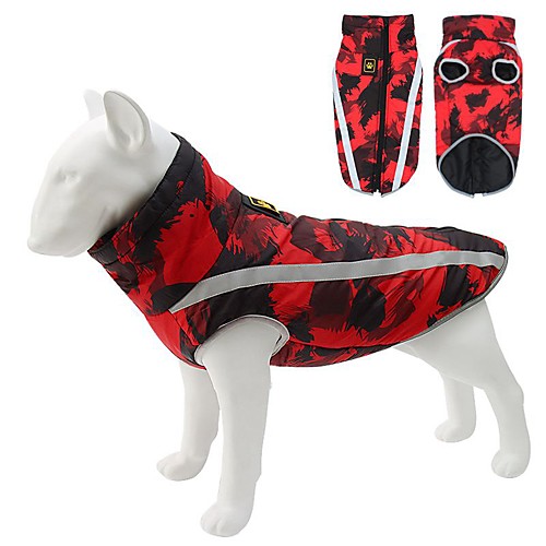 

Dog Cat Coat Jacket Solid Colored Casual / Daily Winter Dog Clothes Puppy Clothes Dog Outfits Black / White Red / Green Red Costume for Girl and Boy Dog Polyester Cotton S M L XL XXL 3XL