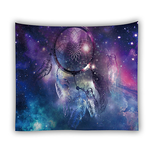 

Mandala Bohemian Wall Tapestry Art Decor Blanket Curtain Picnic Tablecloth Hanging Home Bedroom Living Room Dorm Decoration Boho Hippie Polyester Dark Night Starry Dream Catcher