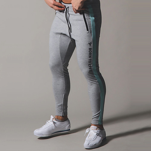 

Men's Sweatpants Joggers Jogger Pants Athleisure Bottoms Stripe Zipper Pocket Drawstring Cotton Winter Fitness Gym Workout Running Training Breathable Quick Dry Moisture Wicking Normal Sport Black